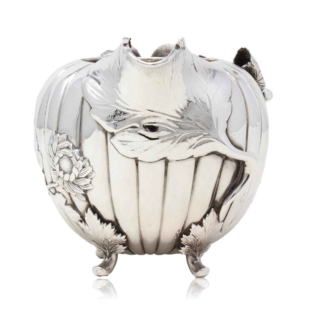 Japanese Antique Pure Silver Tea Set Akira Mimatsu Arthur and Bond For Sale 7