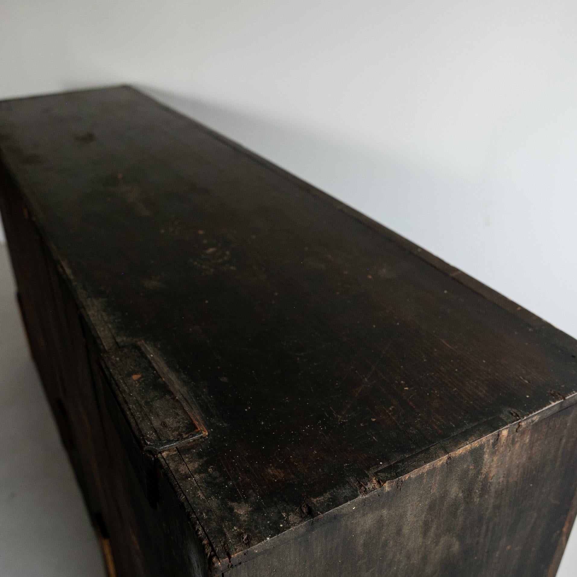 Japanese Antique Rare Large Tansu 1860s-1900s / Cabinet Sideboard Wabisabi 10