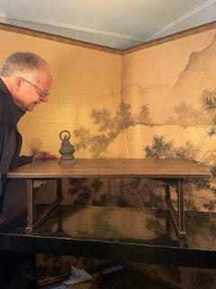 Japanese Antique Lacquered Writing Table, Signed