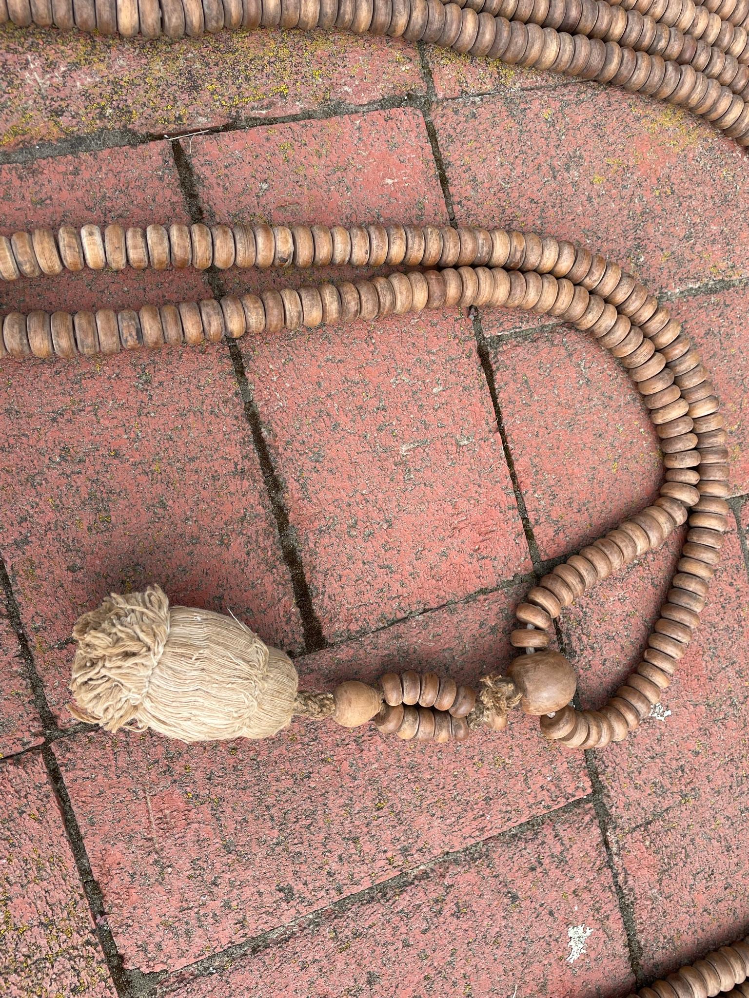 Japanese Antique Rosewood Mala Prayer Bead String 1000 Beads 1