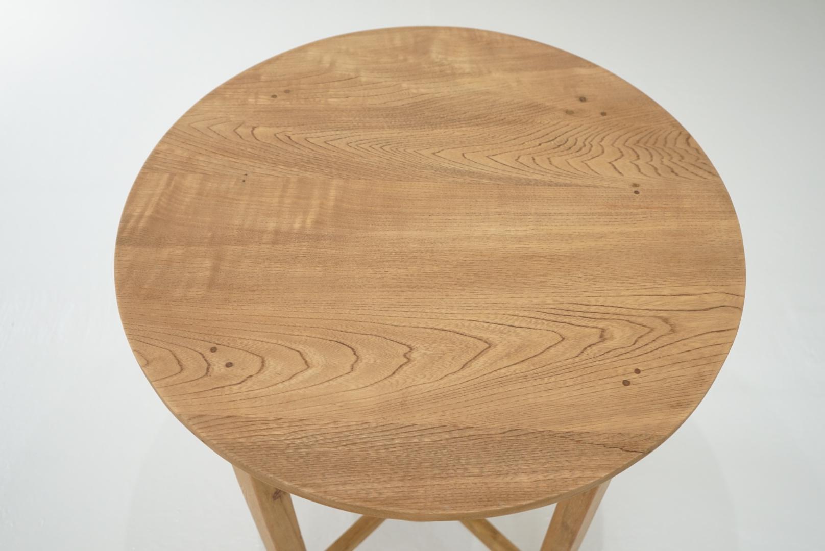 Japanese Antique Round Table 1940s-1950s Japandi In Good Condition In Chiba, Chiba