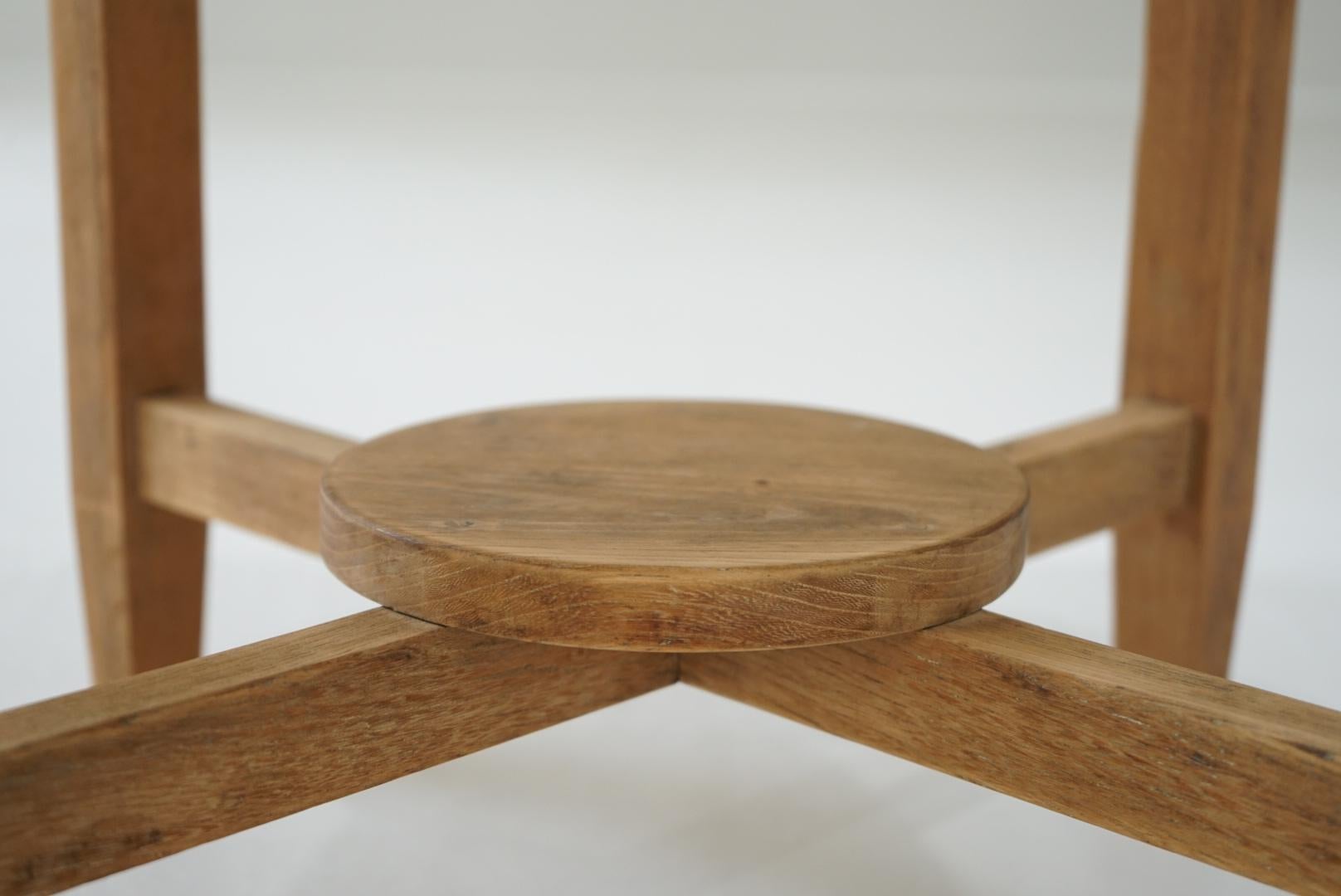Japanese Antique Round Table 1940s-1950s Japandi 2