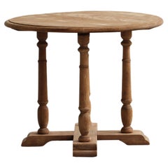 Japanese Antique Round Table, Wabi-sabi, Japandi