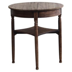 Japanese Antique Round Table, Wabi-sabi, Japandi