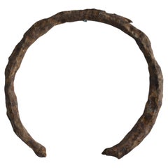Japanese Antique iron ring Object/Wall Hanging Decoration/Excavated Artifact