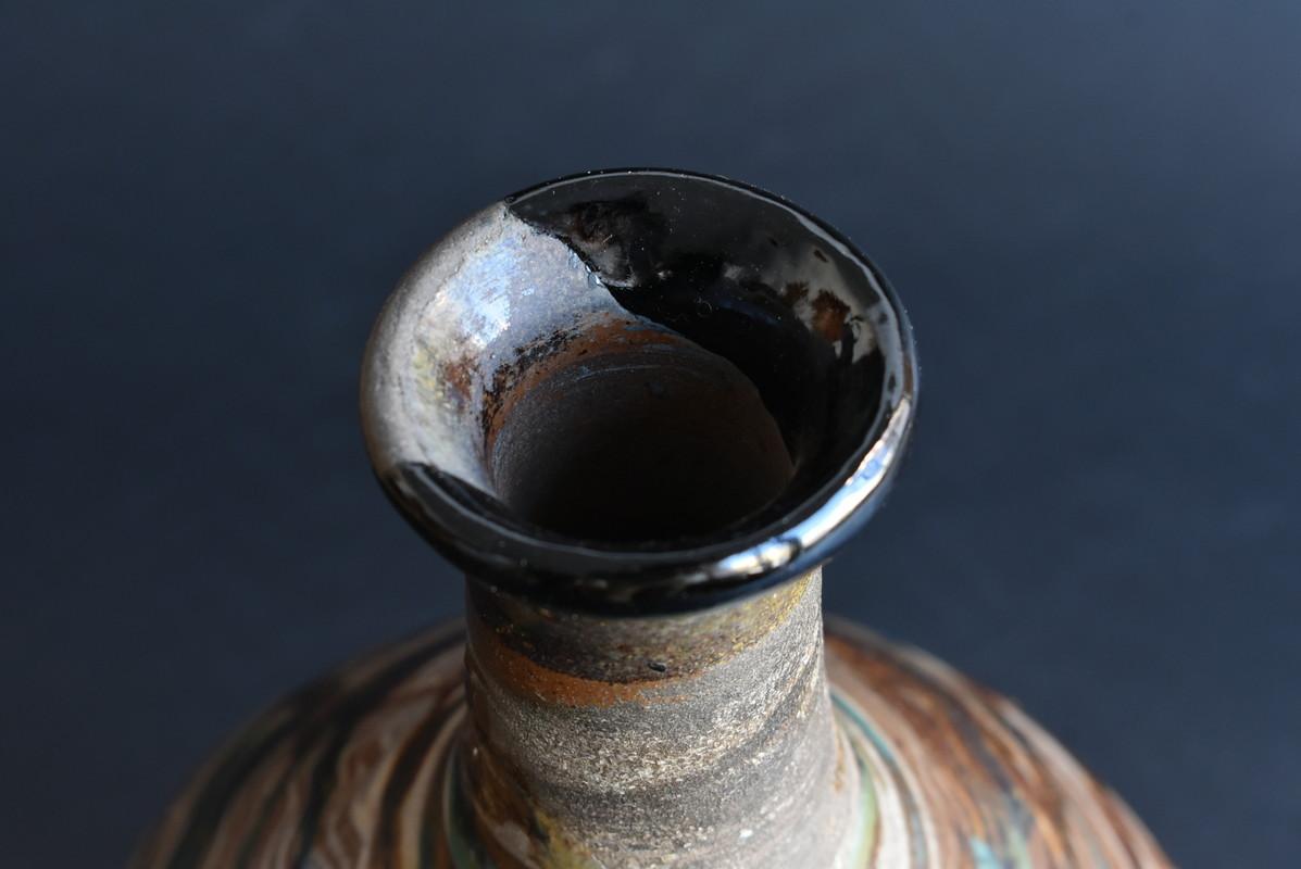 Japanese Antique Sake Bottle / Karatsu Ware / Edo Period 1700s / Antique Vase 3