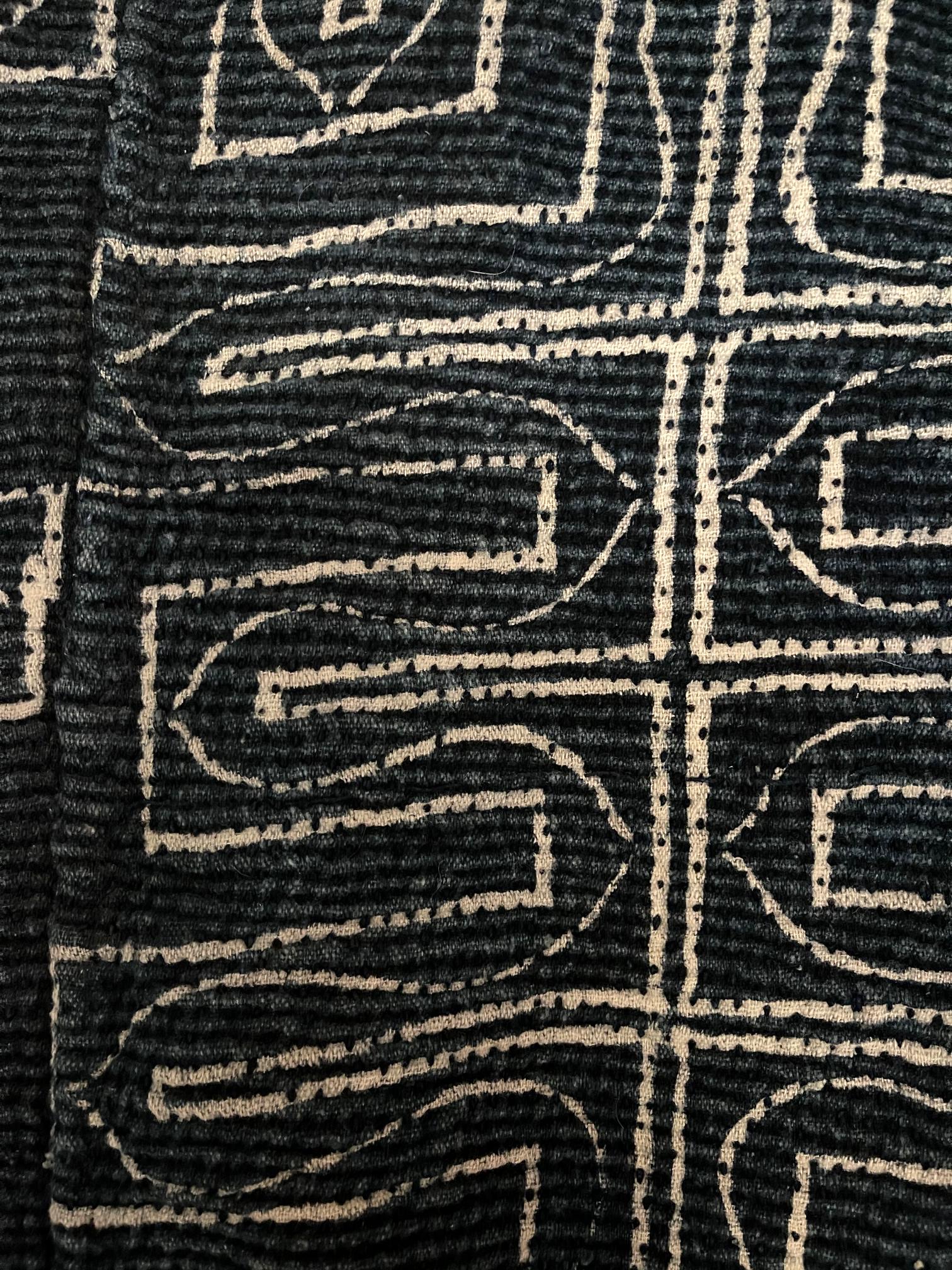 Early 20th Century Japanese Antique Saki-Ori Farmer Jacket with Resistant Dye Pattern