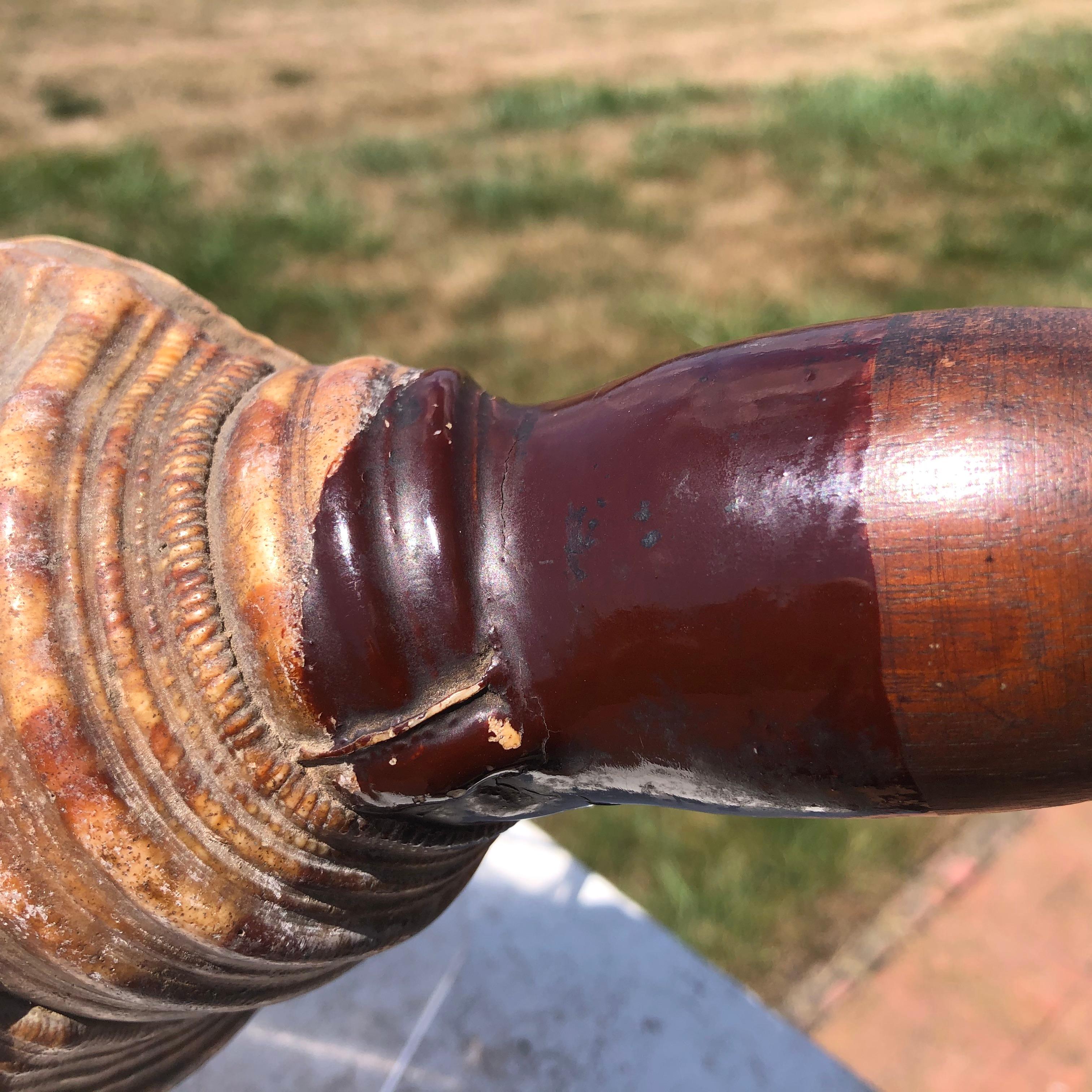 Shell Japanese Antique Samurai Conch War Trumpet Horagi