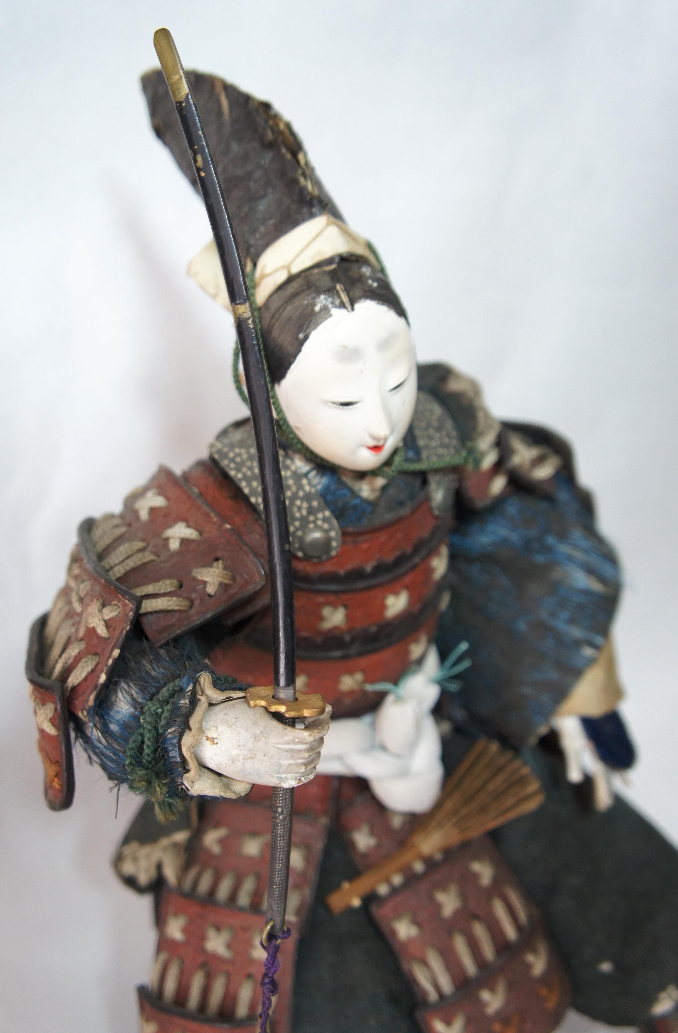 Japanese Antique Samurai Doll, Edo Period, 1790s 14