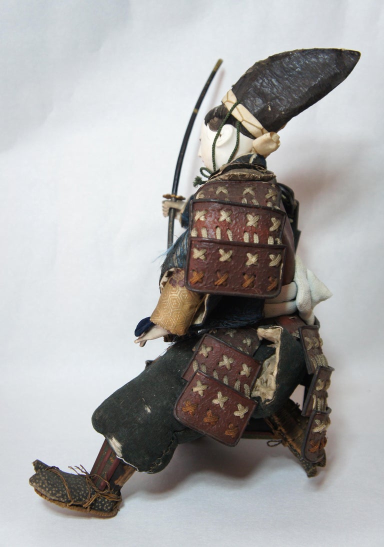 Japanese Antique Samurai Doll, Edo Period, 1790s at 1stDibs