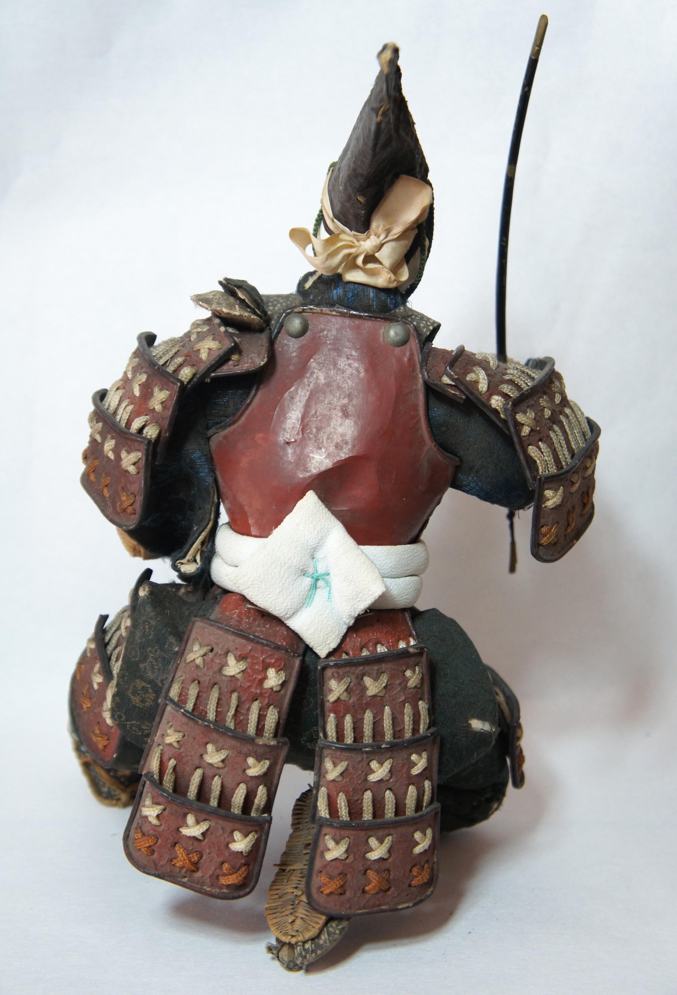 Japanese Antique Samurai Doll, Edo Period, 1790s In Good Condition In Paris, FR