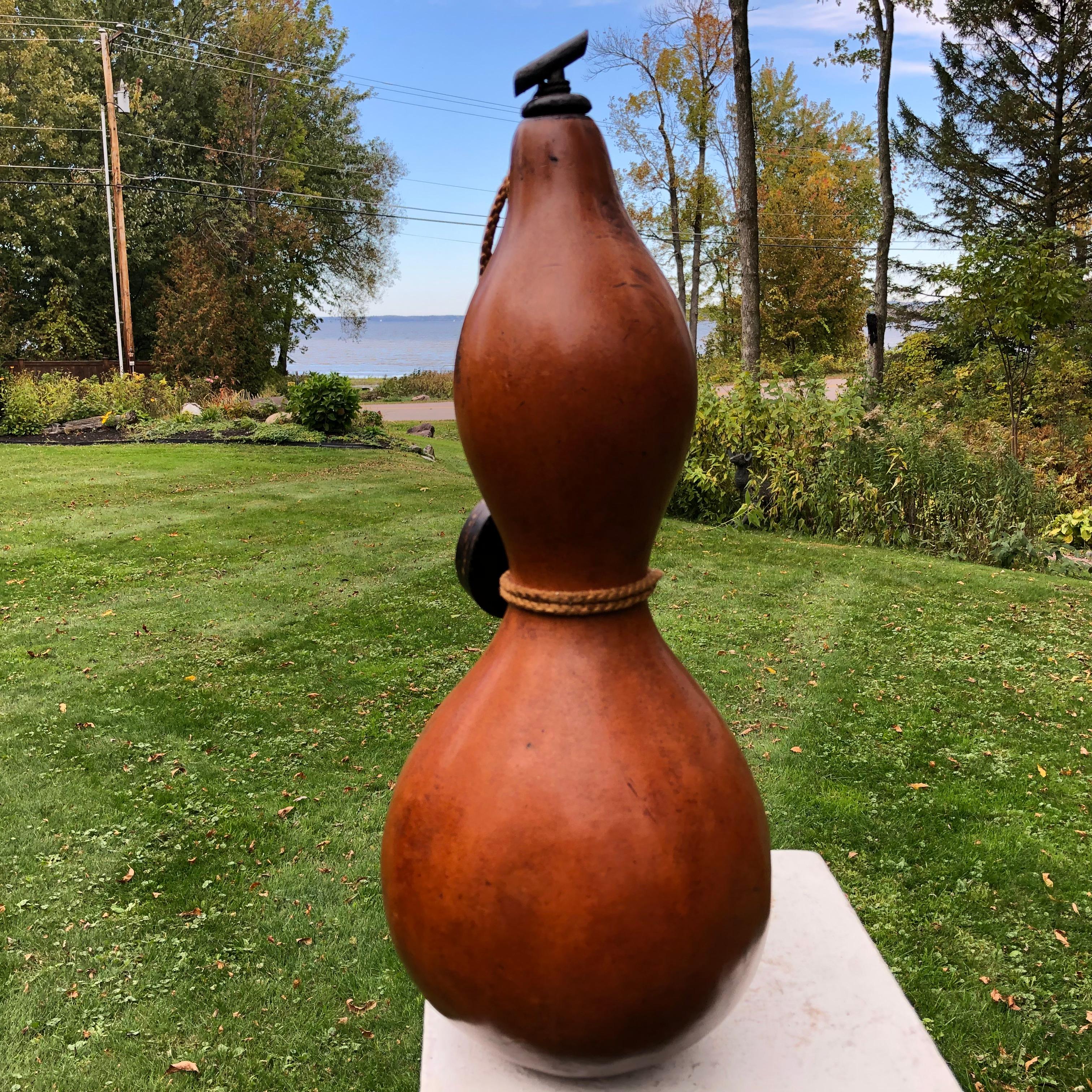 Japanese Antique Samurai Wine Gourd 