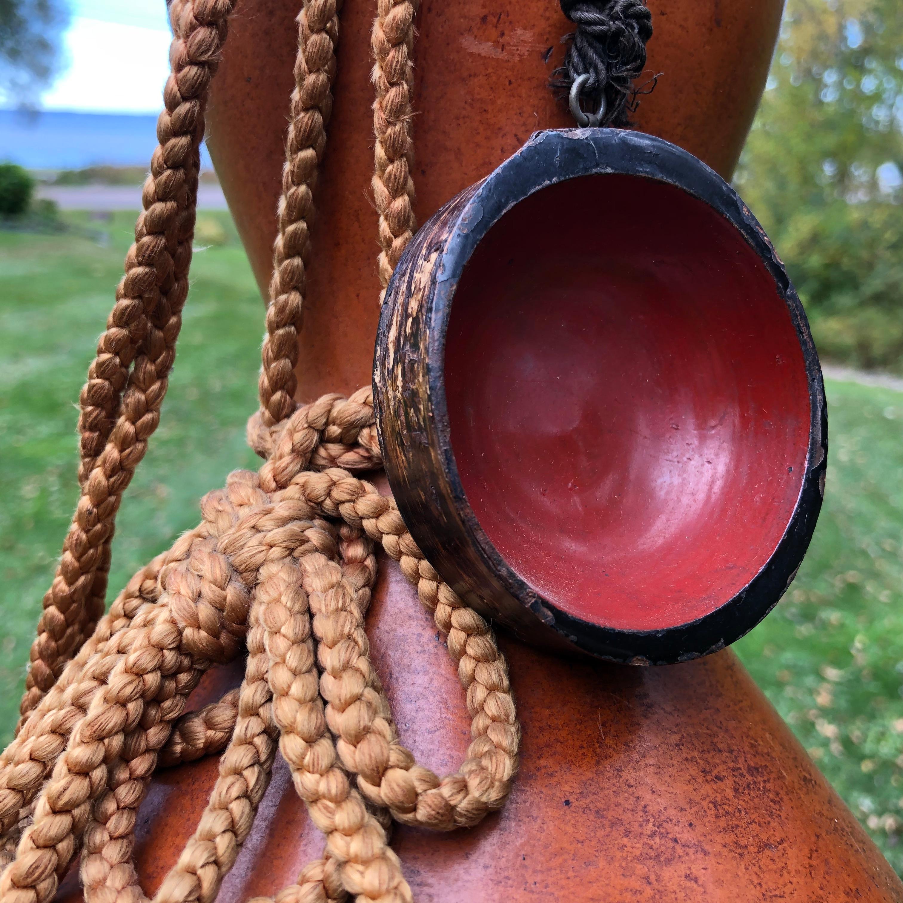 Japanese Antique Samurai Wine Gourd 