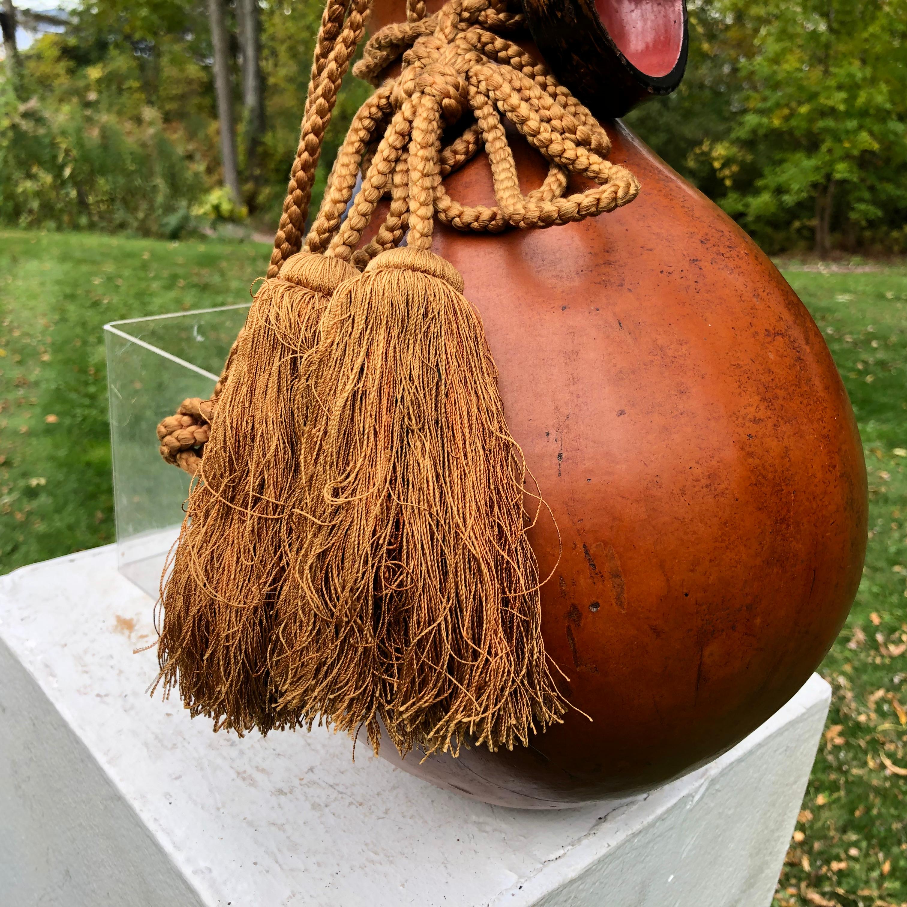 Japanese Antique Samurai Wine Gourd 