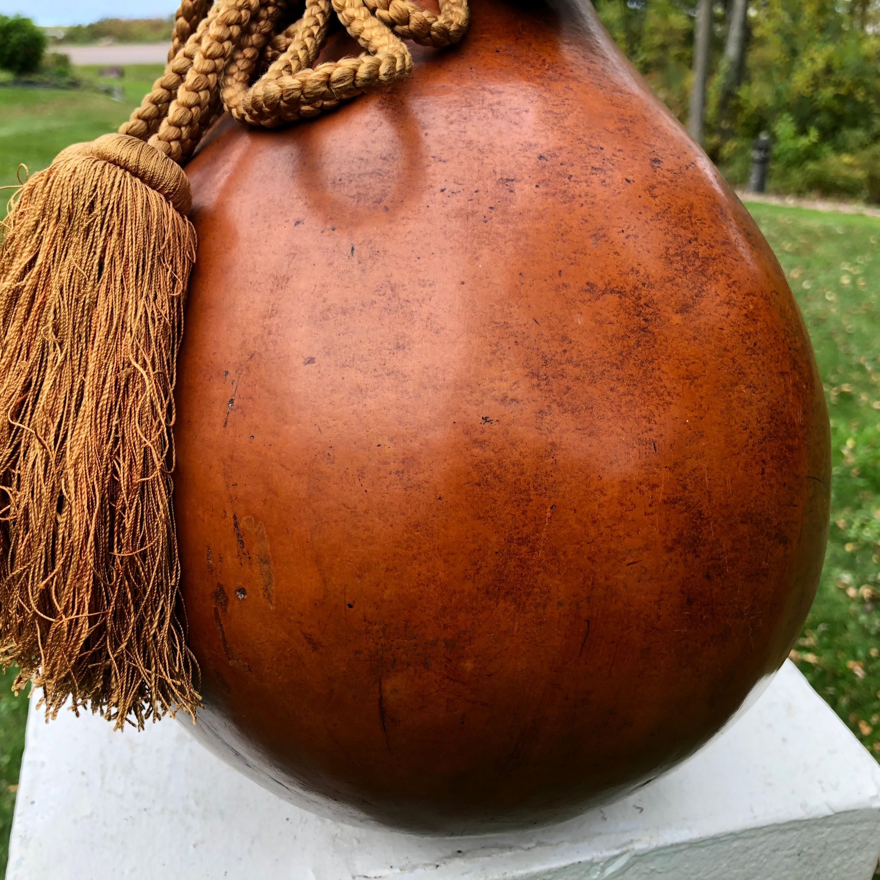 19th Century Japanese Antique Samurai Wine Gourd 