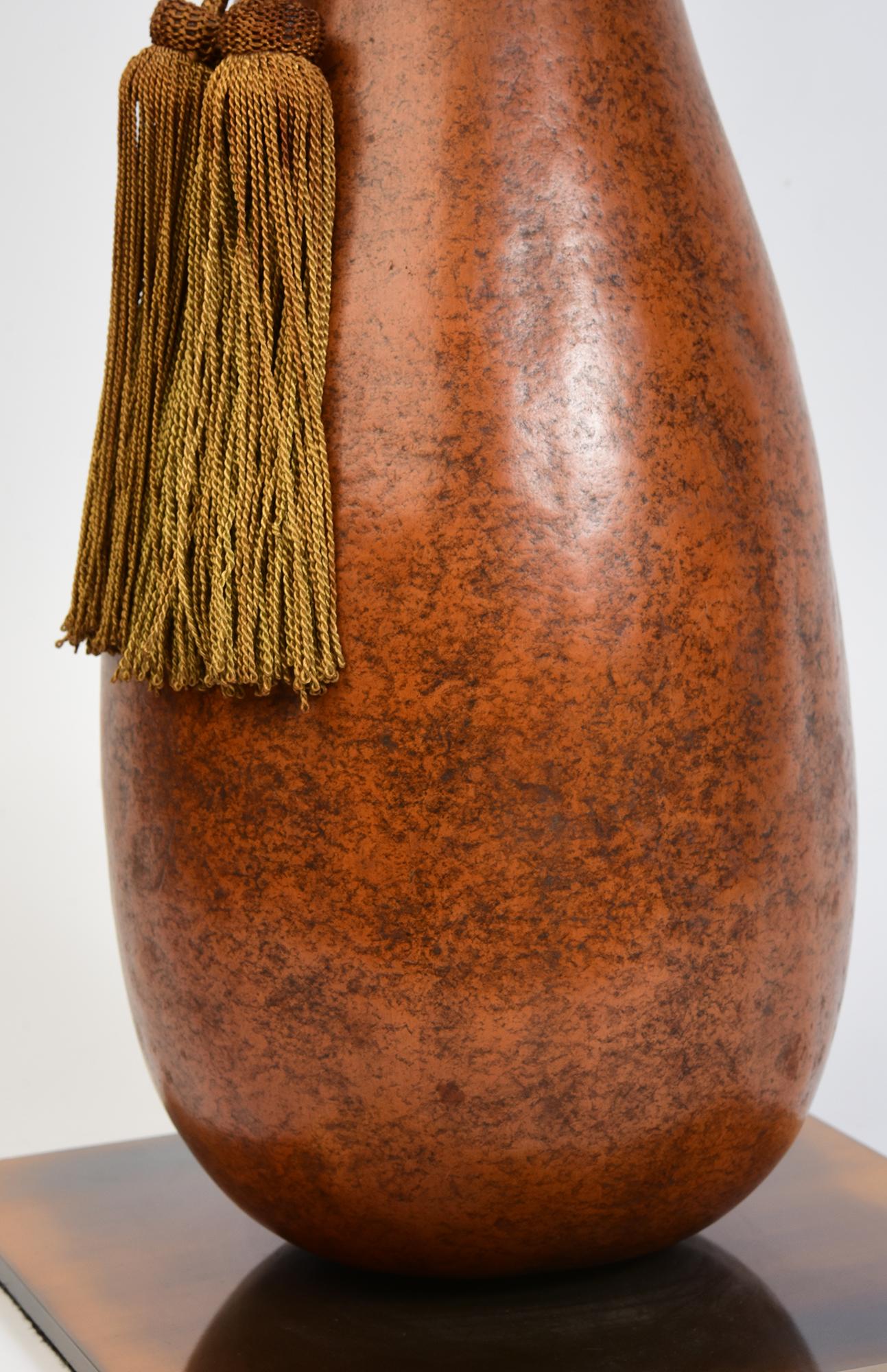 Japanischer antiker Samurai-Wein-/ Sake-Kürbis-Kürbis Hyotan lackierter Calabash-Flask im Zustand „Gut“ im Angebot in Sampantawong, TH