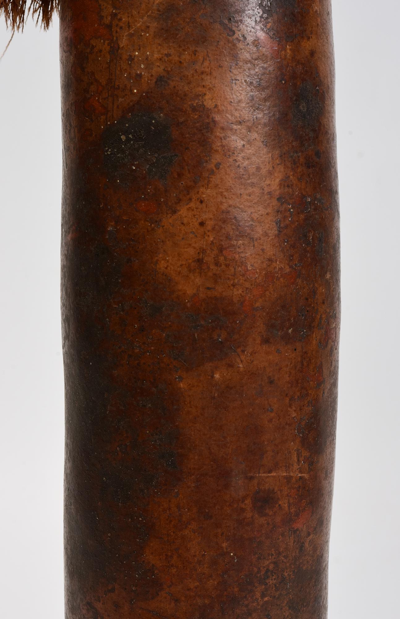 20th Century Japanese Antique Samurai Wine / Sake Gourd “Hyotan” Lacquered Calabash Flask For Sale