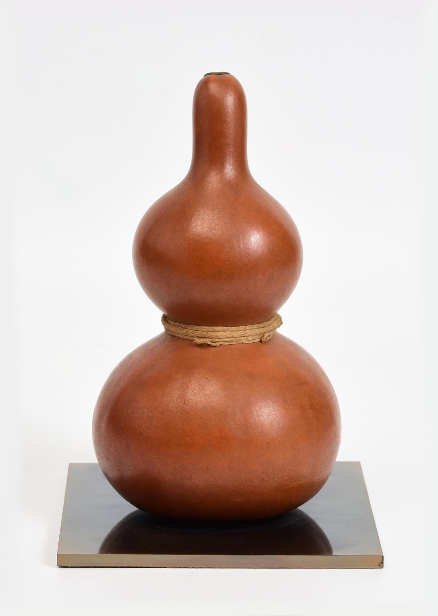 Fruitiers Ancienne gourde de vin/ Sake Samurai japonaise laquée Hyotan Calabash Flask