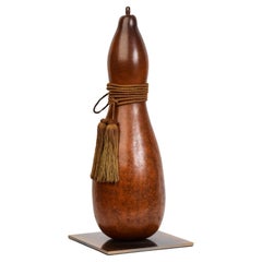 Japanese Antique Samurai Wine / Sake Gourd “Hyotan” Lacquered Calabash Flask