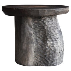 Japanese Antique Sculptural Coffee Table 1900s-1940s / Side Table Wabisabi