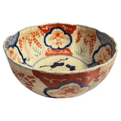 Antica ciotola da portata giapponese 1800s periodo Edo Koimari ware AkaeKacho