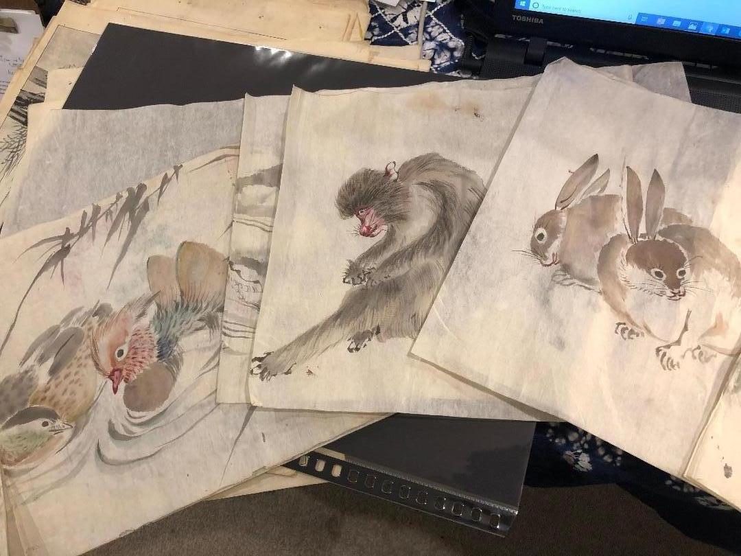From our recent Japanese Acqusitions Travels

A unique collection of eleven (11) original hand paintings on washi paper of worldly and mythological animals- a Japanese artists' private manuscript album dating to the 19th century. 

All