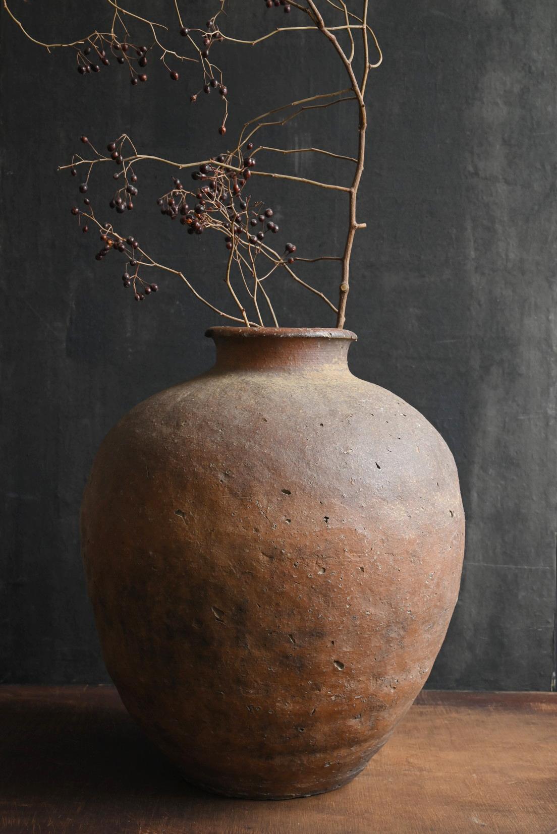 Japonais Grand vase japonais ancien 