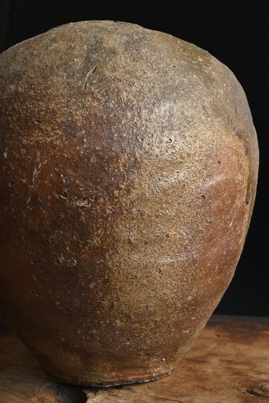 Japanese antique Shigaraki ware vase/1400-1573/Wabi-sabi vase 8