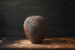 Japanese antique Shigaraki ware vase/1400-1573/Wabi-sabi vase