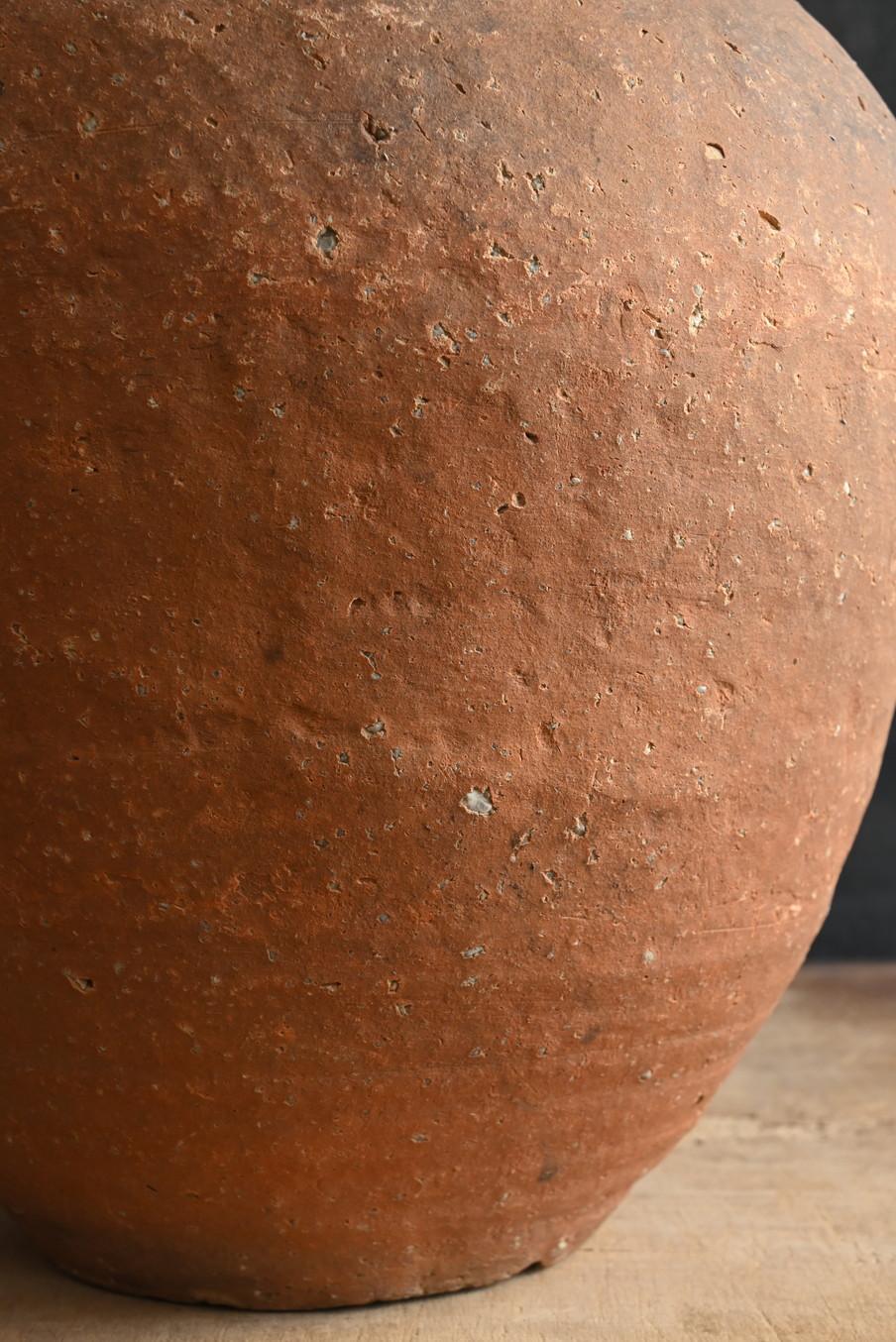 Vase Shigaraki japonais ancien/vase wabi-sabi transparent/16e siècle en vente 2