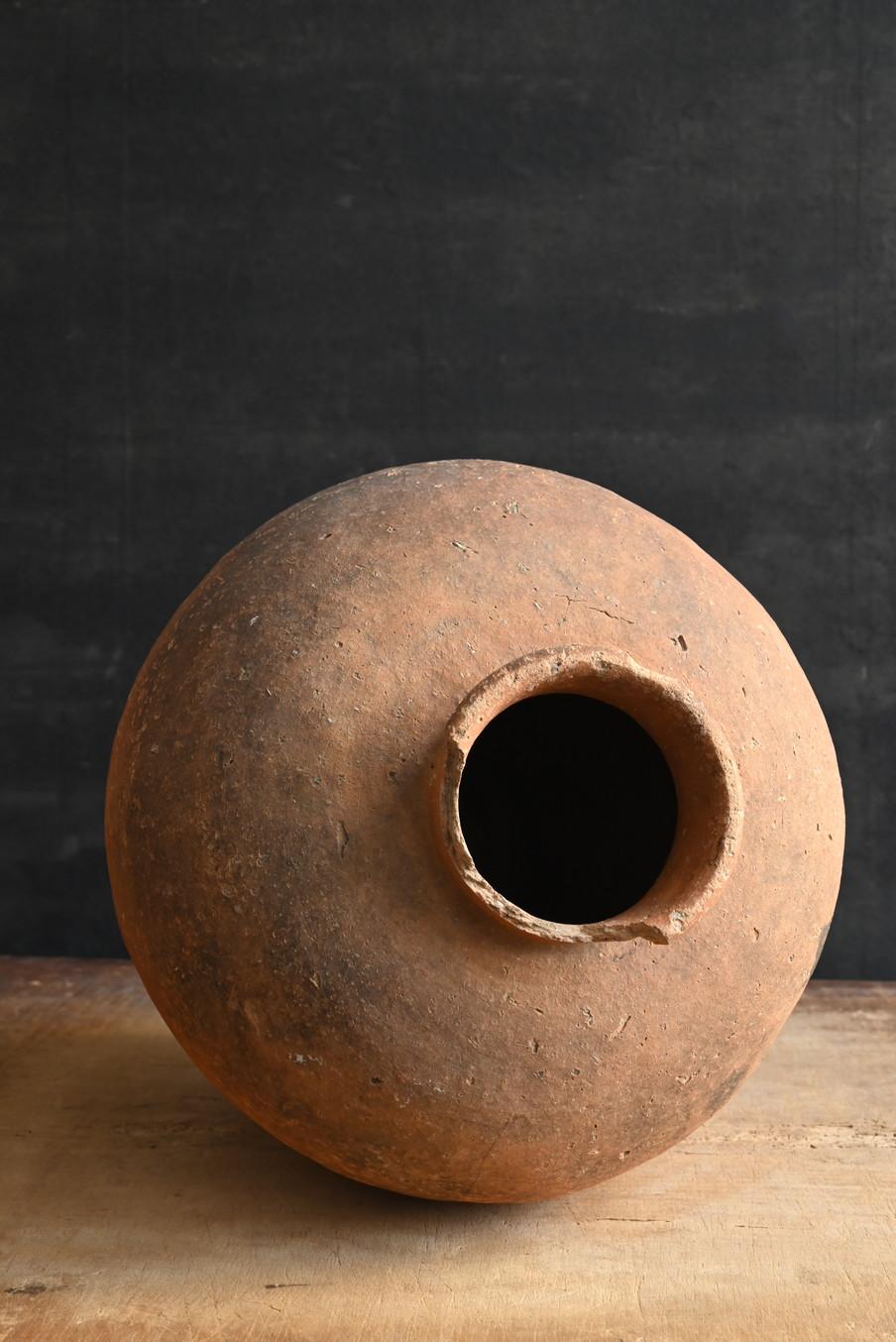 Vase Shigaraki japonais ancien/vase wabi-sabi transparent/16e siècle en vente 5