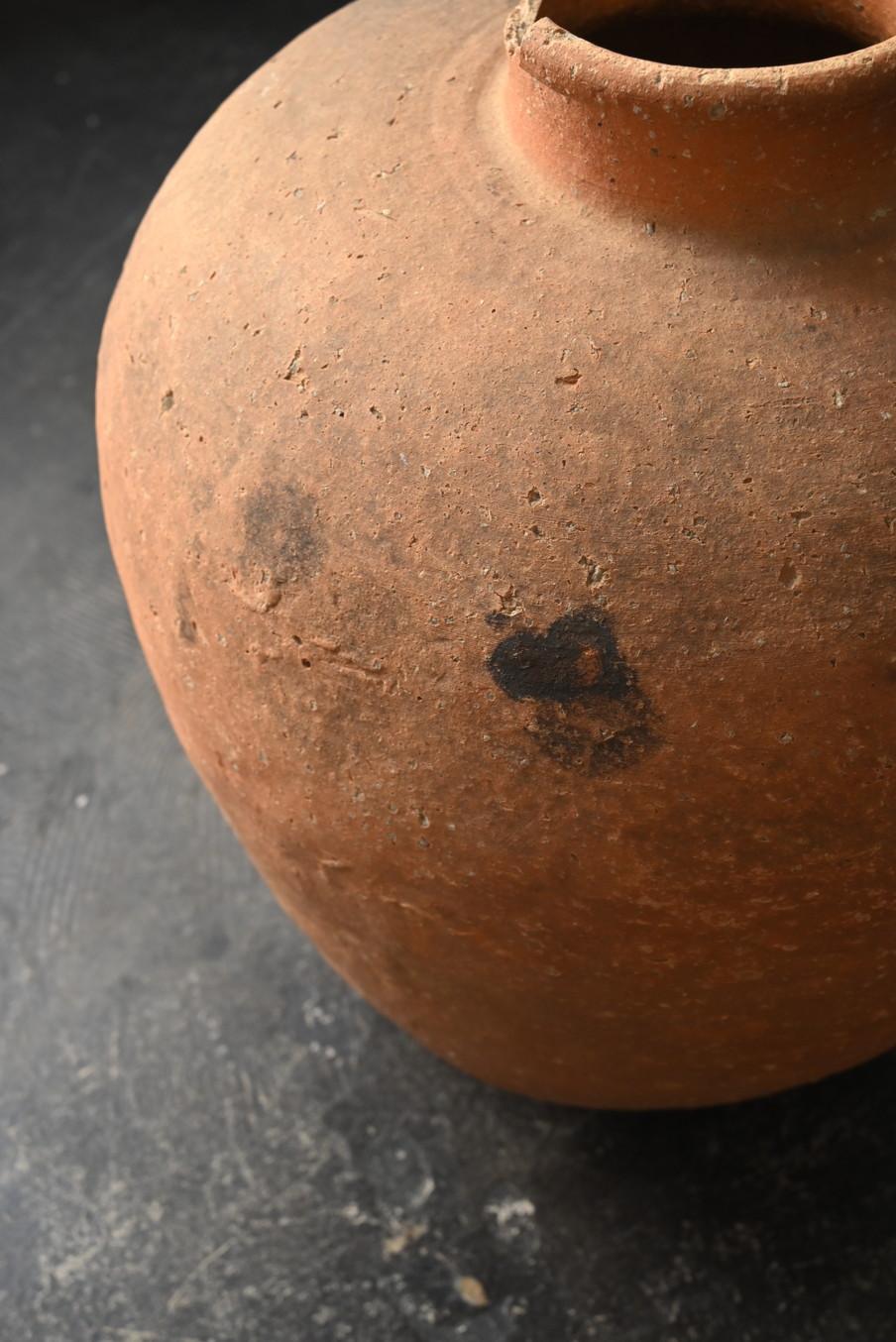 Vase Shigaraki japonais ancien/vase wabi-sabi transparent/16e siècle en vente 7