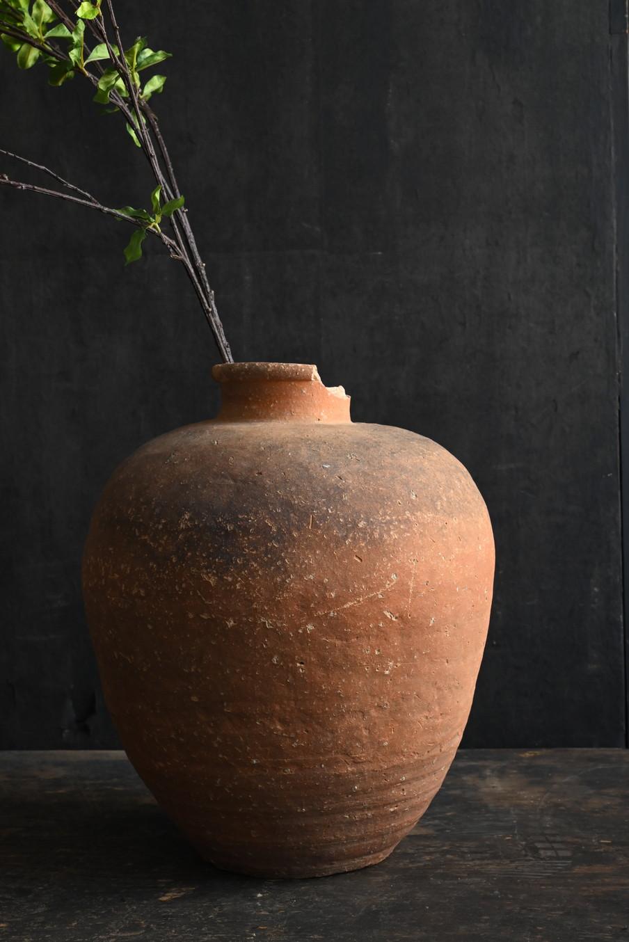 Vase Shigaraki japonais ancien/vase wabi-sabi transparent/16e siècle en vente 10