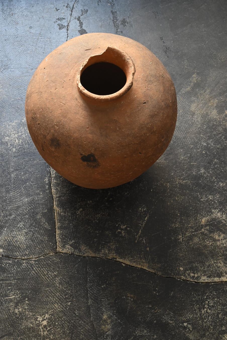 Autre Vase Shigaraki japonais ancien/vase wabi-sabi transparent/16e siècle en vente
