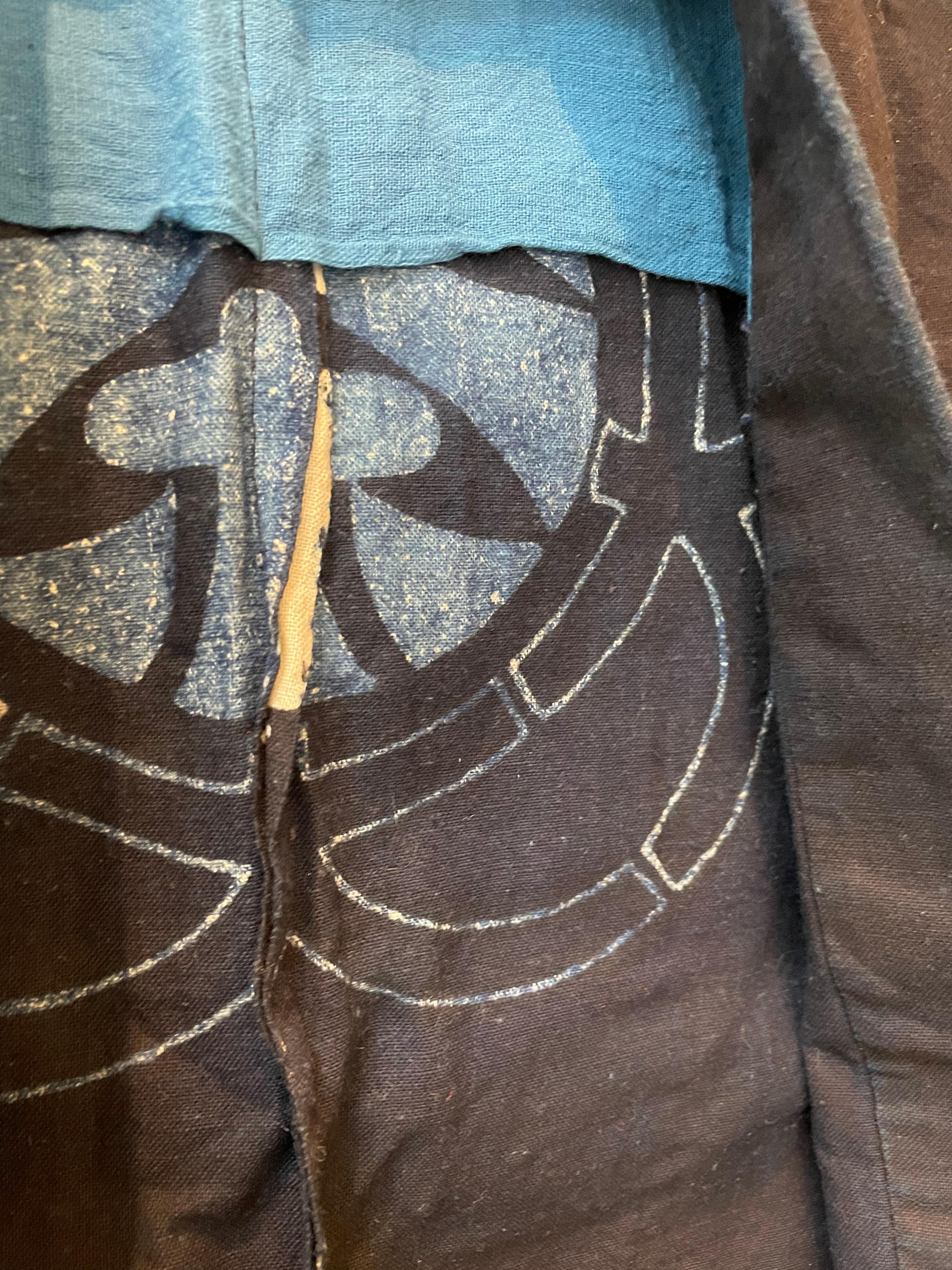 Chaqueta japonesa antigua Shirushi-Hanten de algodón 'Oohata Chaten' 1900s en venta 1