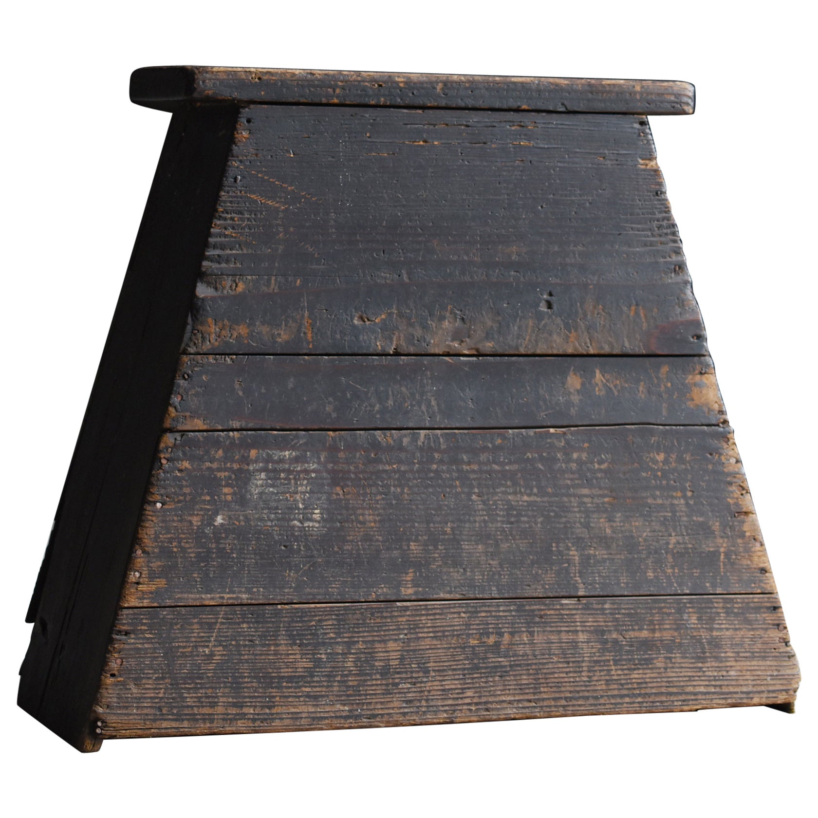 Japanischer antiker Beistellstuhl oder Beistelltisch 1860er-1900er Jahre / Hocker Wabisabi Mingei im Angebot
