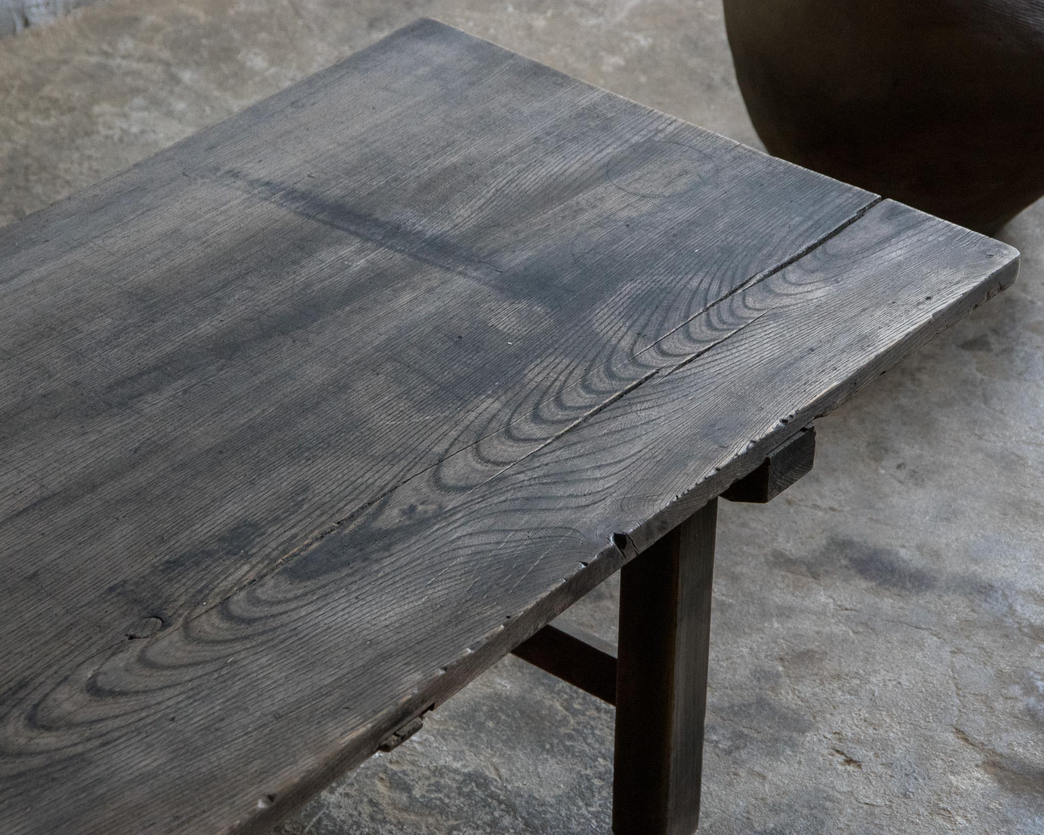 Japanese Antique Side Table, Late Meiji Era '1868–1912', Wabi Sabi For Sale 6