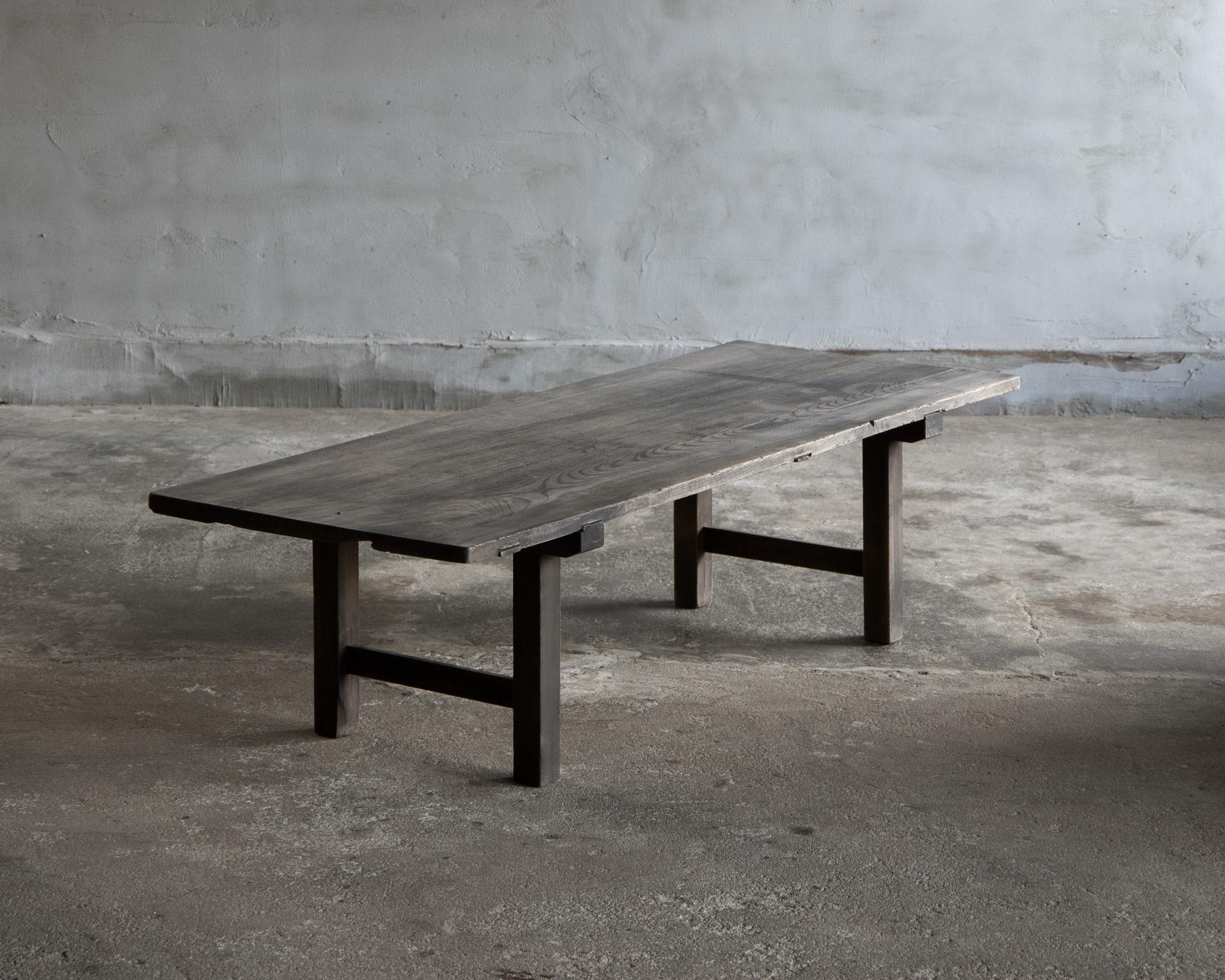 Japanese Antique Side Table, Late Meiji Era '1868–1912', Wabi Sabi For Sale 15
