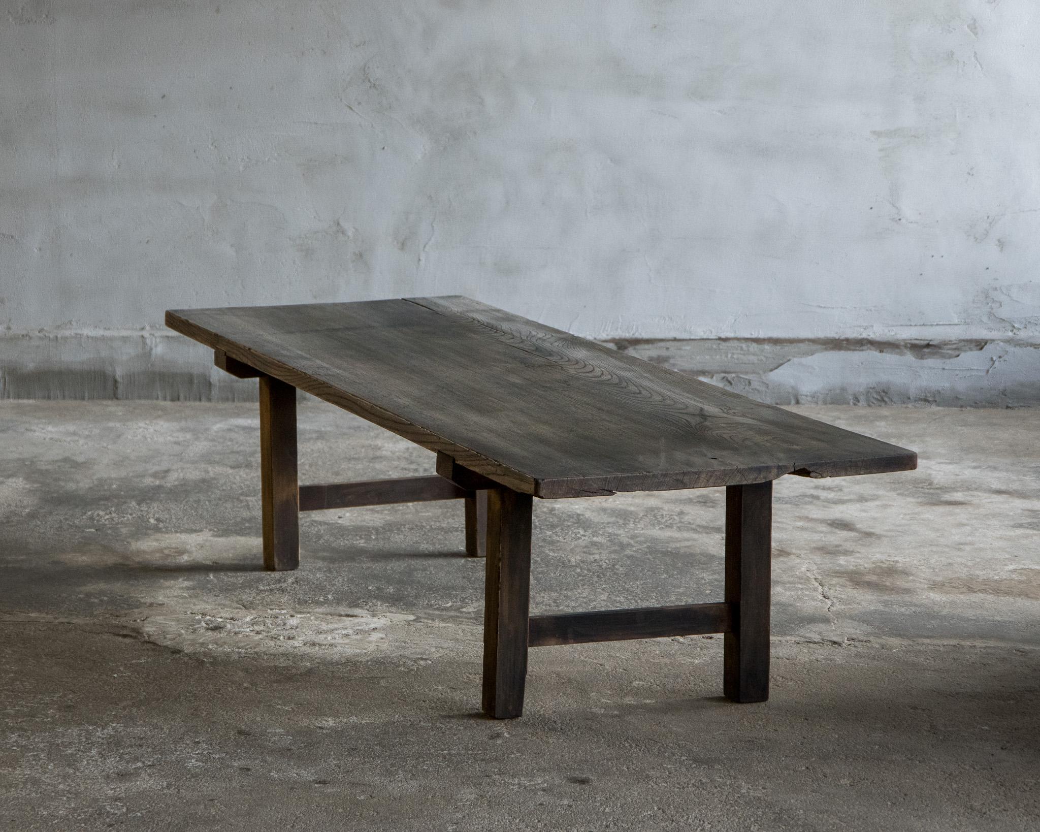 Japanese Antique Side Table, Late Meiji Era '1868–1912', Wabi Sabi For Sale 1