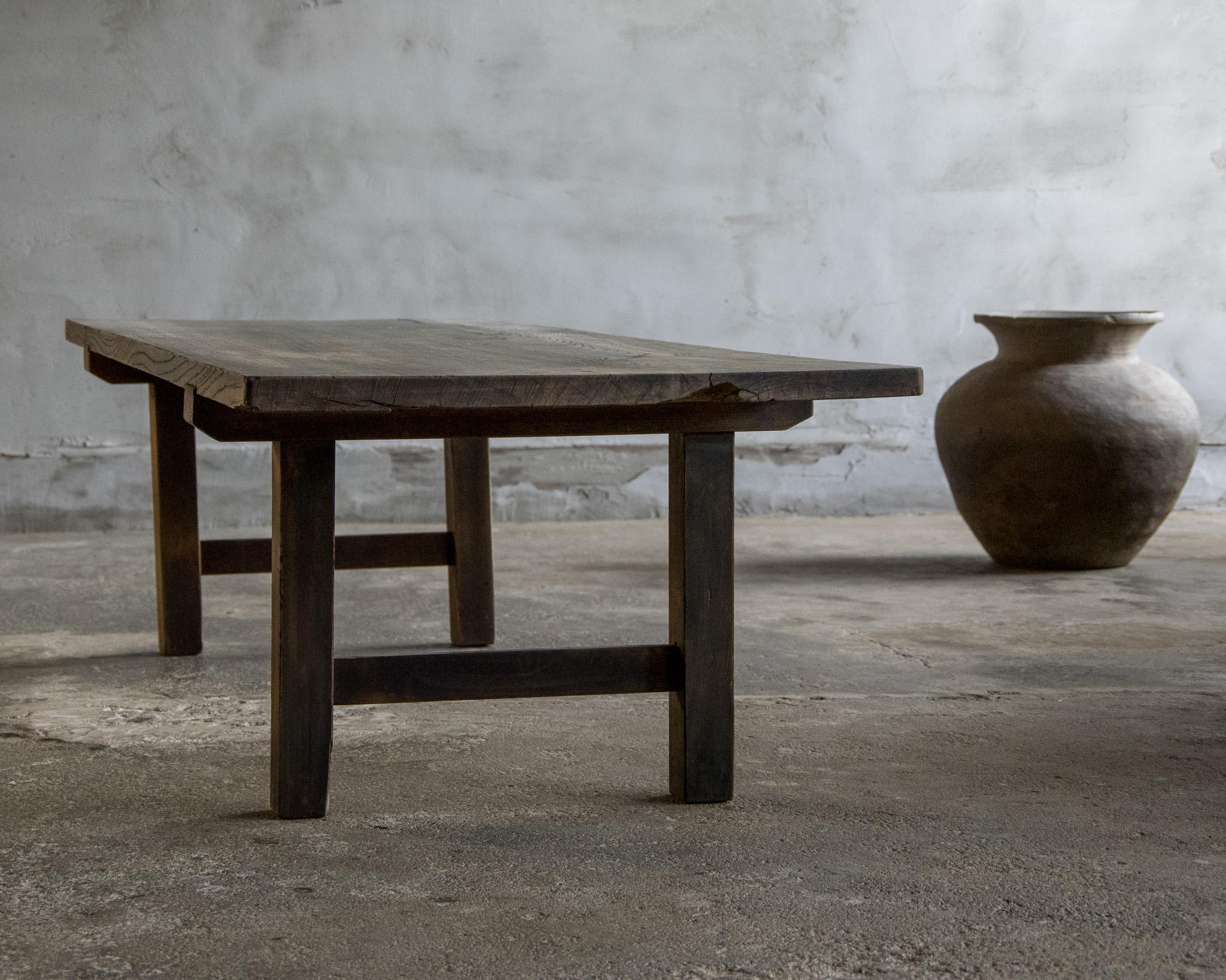 Japanese Antique Side Table, Late Meiji Era '1868–1912', Wabi Sabi For Sale 3