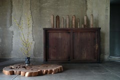 Antiguo Japonés Simple Grande BK Tansu 1860s-1900s / Aparador Gabinete