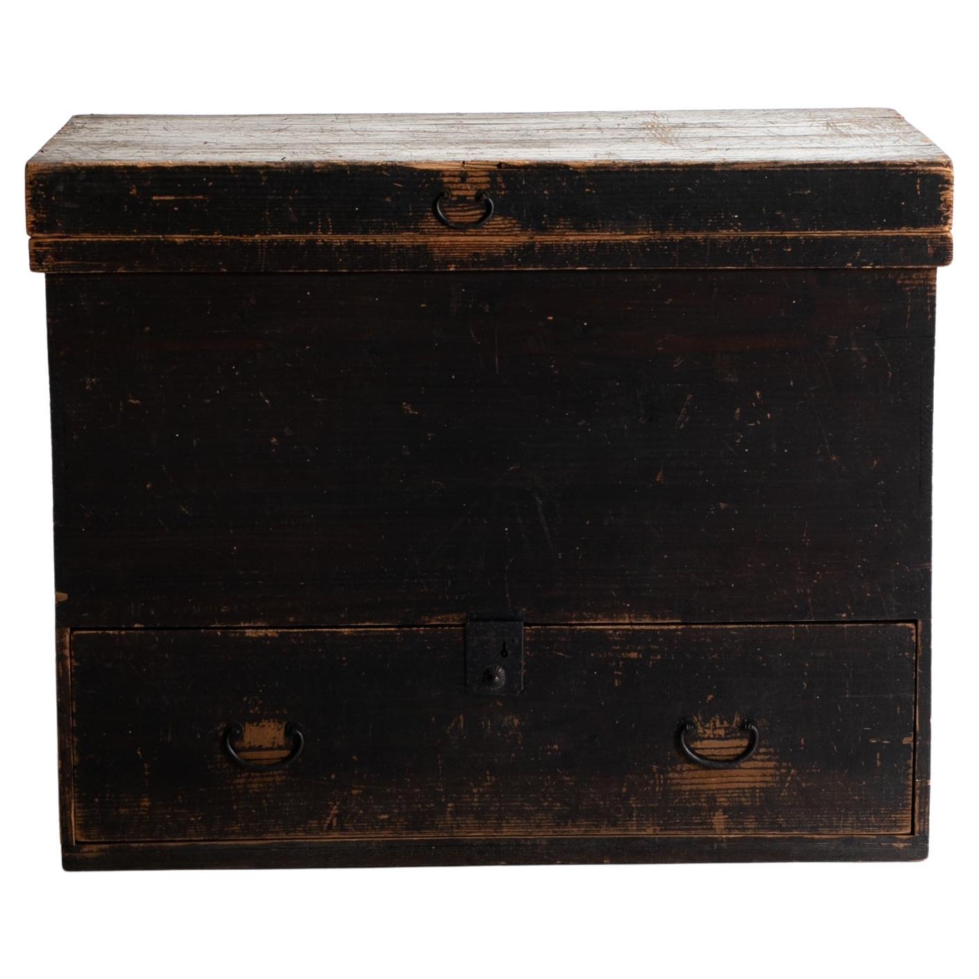 Caja Japonesa Antigua Simplicidad Años 1860-1920 / Tansu Aparador Wabisabi