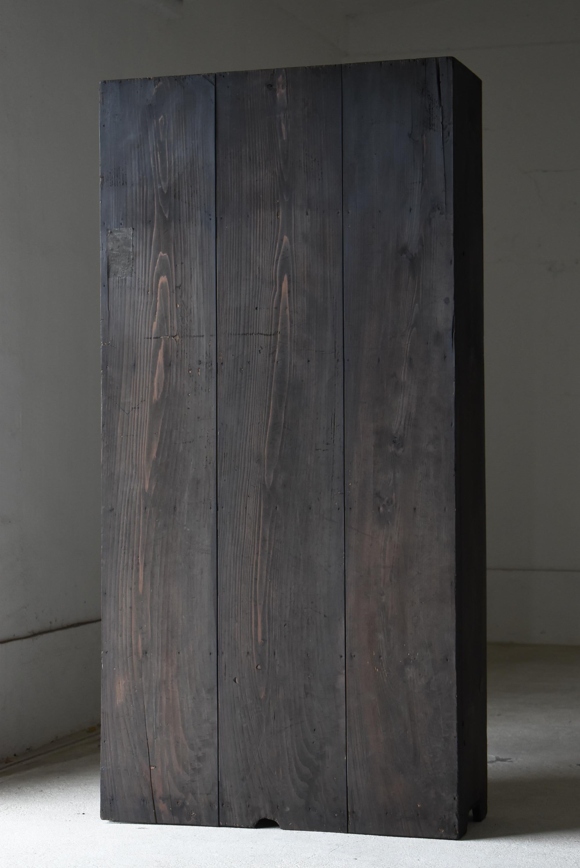 Japanese Antique Simplicity Large Shelf 1900s-1940s / Bookshelf Wabi Sabi 8