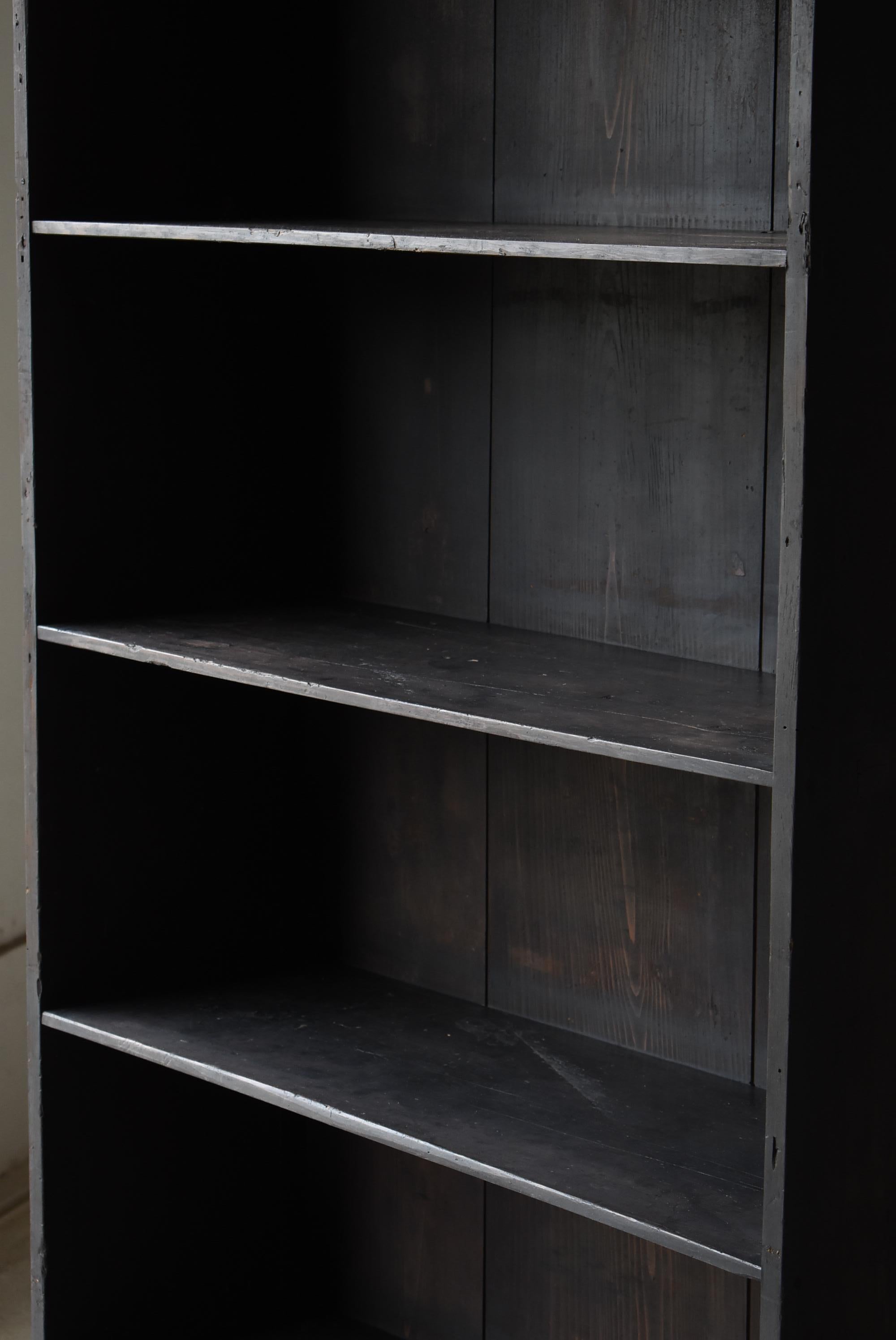 Japanese Antique Simplicity Large Shelf 1900s-1940s / Bookshelf Wabi Sabi 2
