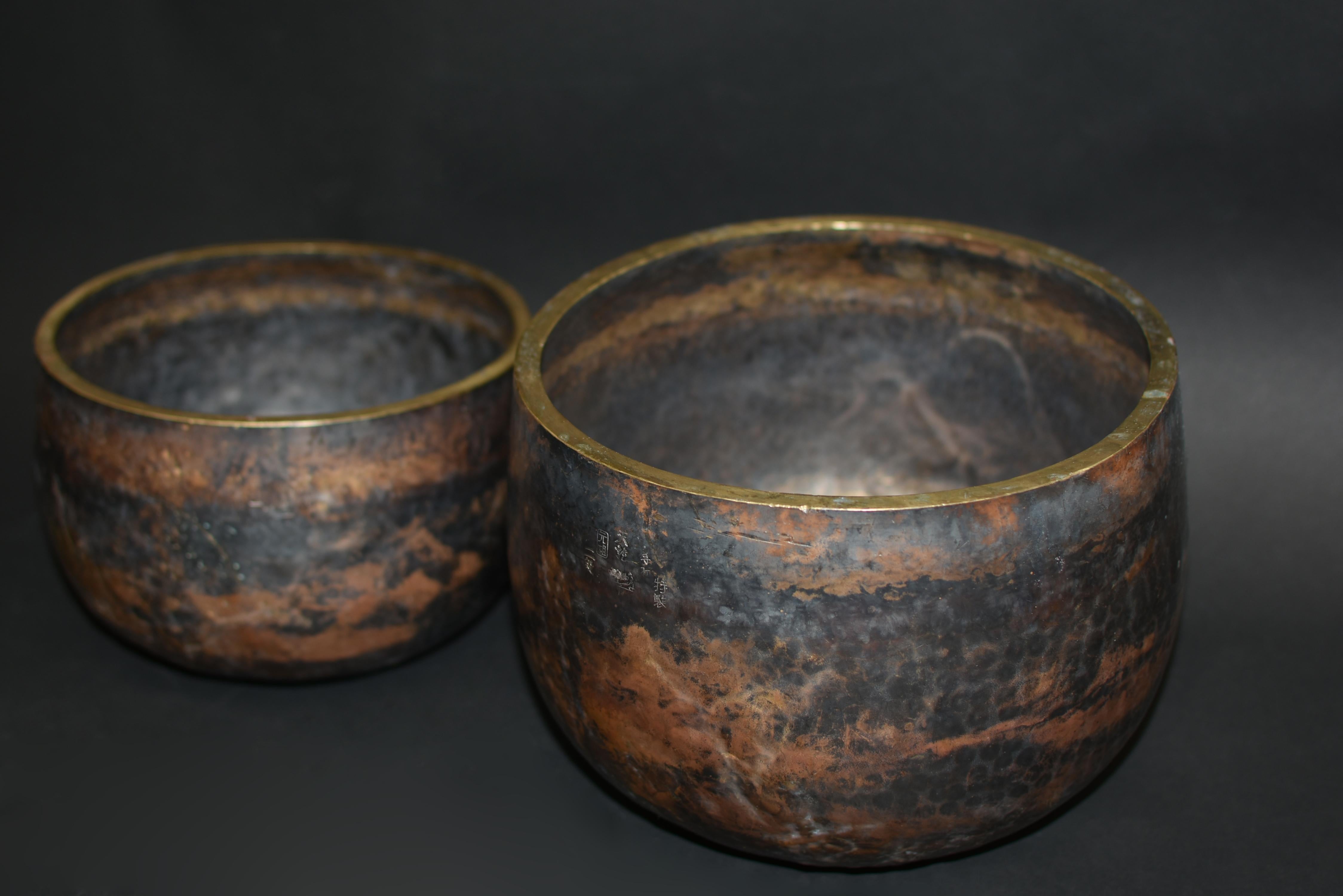 Japanese Antique Singing Bowls Special Edition Signed and Marked at 1stDibs