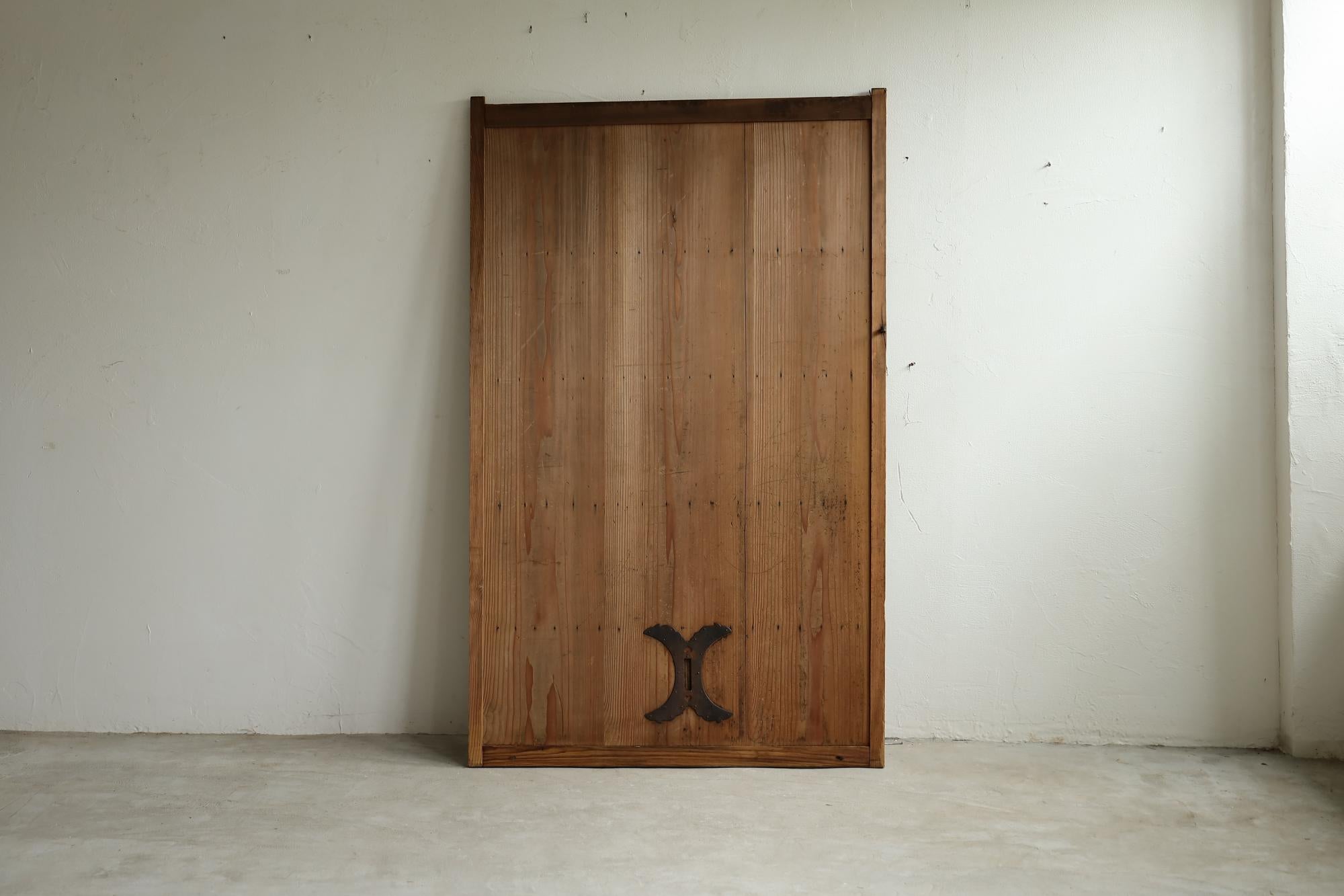 Japanese Antique Sliding Door, Wabisabi Door, Object Mingei Art Panel 3