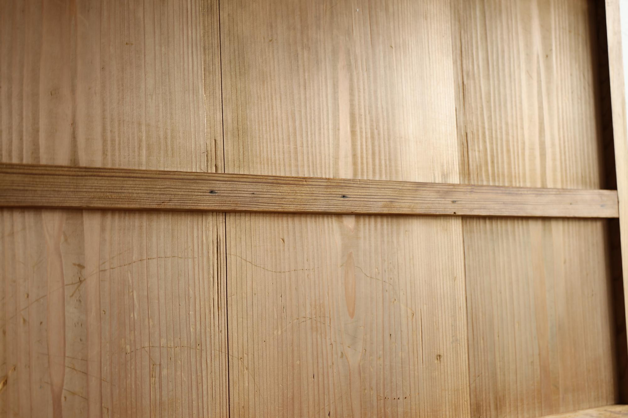 Wood Japanese Antique Sliding Door, Wabisabi Door, Object Mingei Art Panel