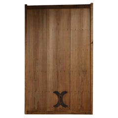Japanese Antique Sliding Door, Wabisabi Door, Object Mingei Art Panel