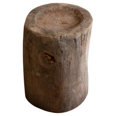 Table d'appoint/table basse japonaise ancienne en bois fin et organique wabi sabi