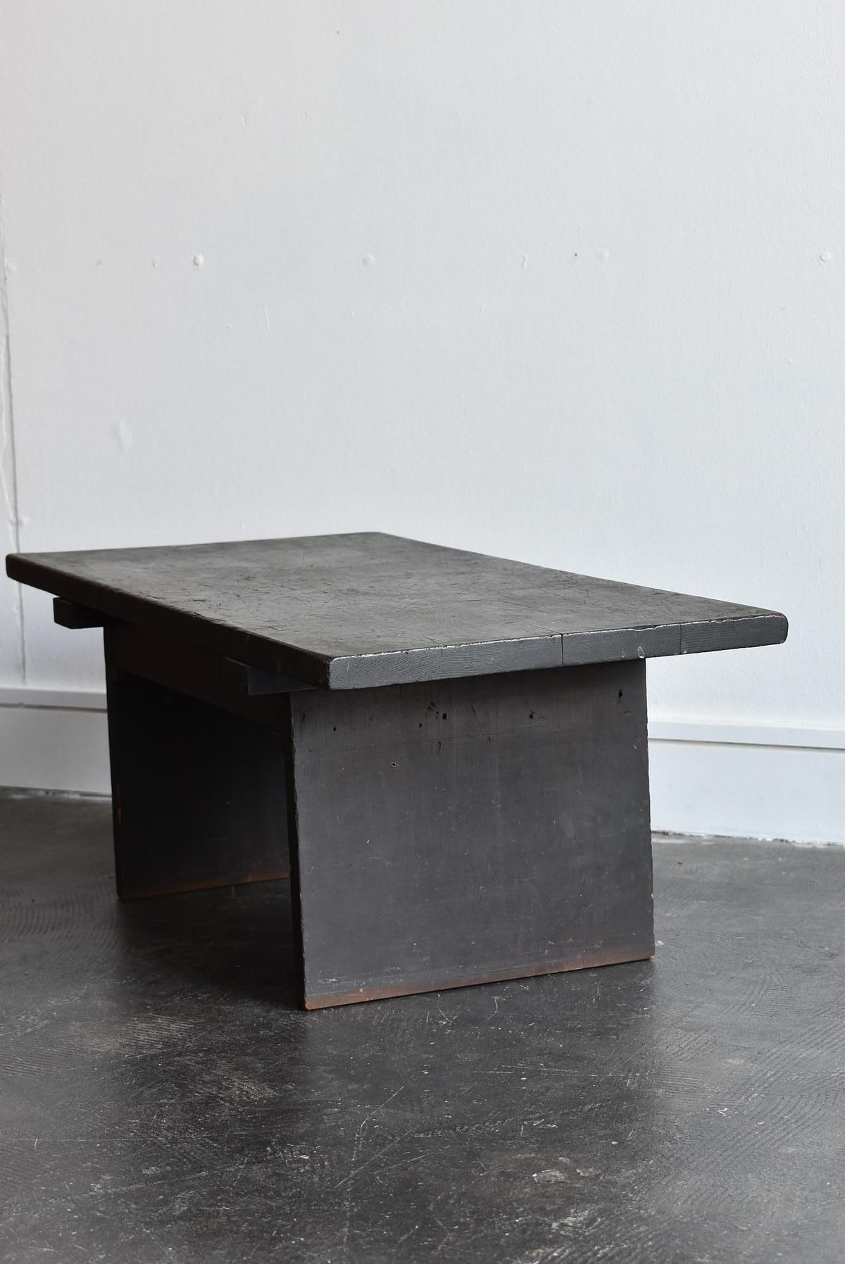 Japanese Antique Small Black Desk / Edo Period Low Table / Coffee Table 4